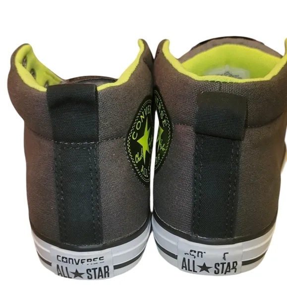 Converse All Star High Top Neon Sneakers Dual Wear Lace-up or no Laces
