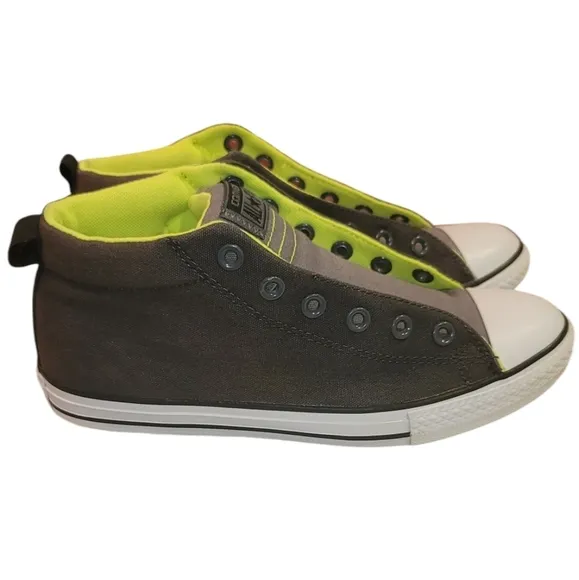 Converse All Star High Top Neon Sneakers Dual Wear Lace-up or no Laces
