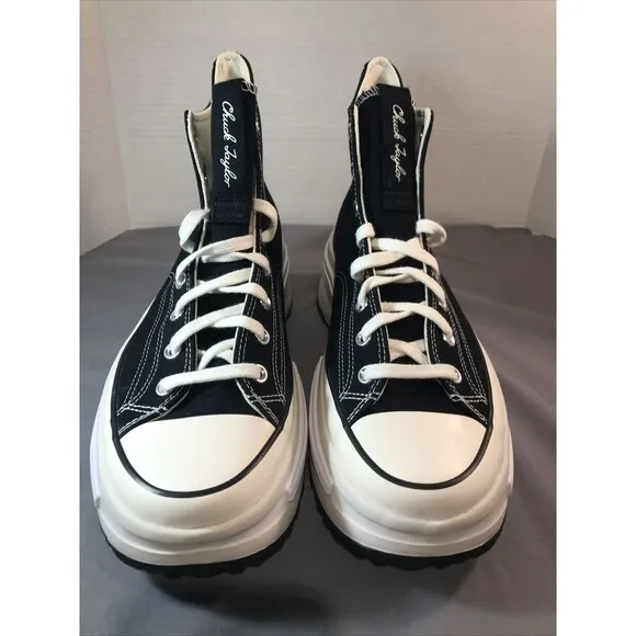 Converse All Star Run Star Legacy CX HI Top Mens 8 Womens 9.5 Black White