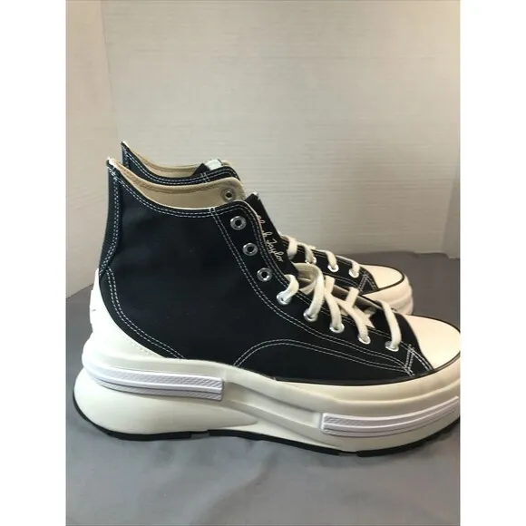 Converse All Star Run Star Legacy CX HI Top Mens 8 Womens 9.5 Black White