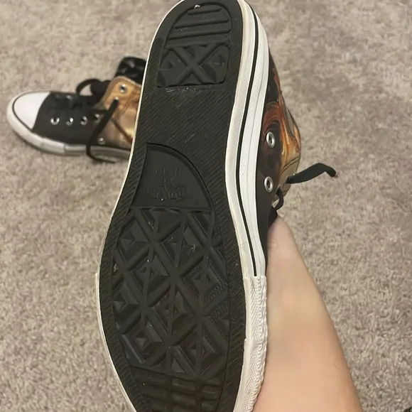 Converse All Star Wonder Woman High-Top Sneakers - Black and Tan