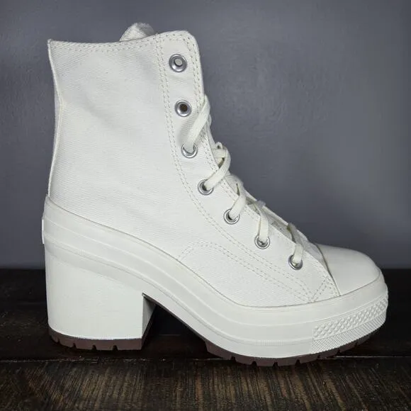 Converse Chuck 70 De Luxe Womens Size 9 Heeled Shoes Boots White A05348C