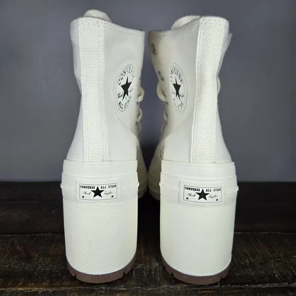 Converse Chuck 70 De Luxe Womens Size 9 Heeled Shoes Boots White A05348C