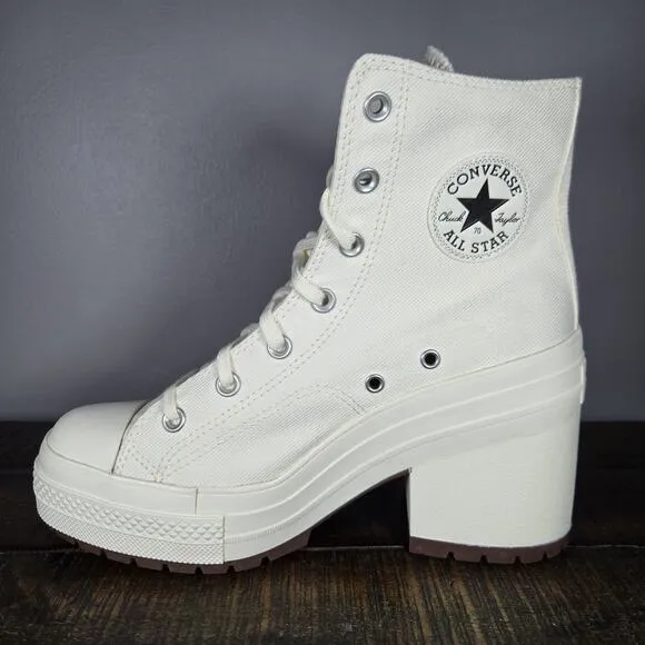 Converse Chuck 70 De Luxe Womens Size 9 Heeled Shoes Boots White A05348C