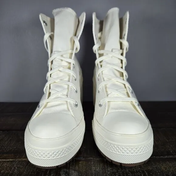 Converse Chuck 70 De Luxe Womens Size 9 Heeled Shoes Boots White A05348C