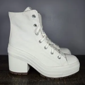 Converse Chuck 70 De Luxe Womens Size 9 Heeled Shoes Boots White A05348C