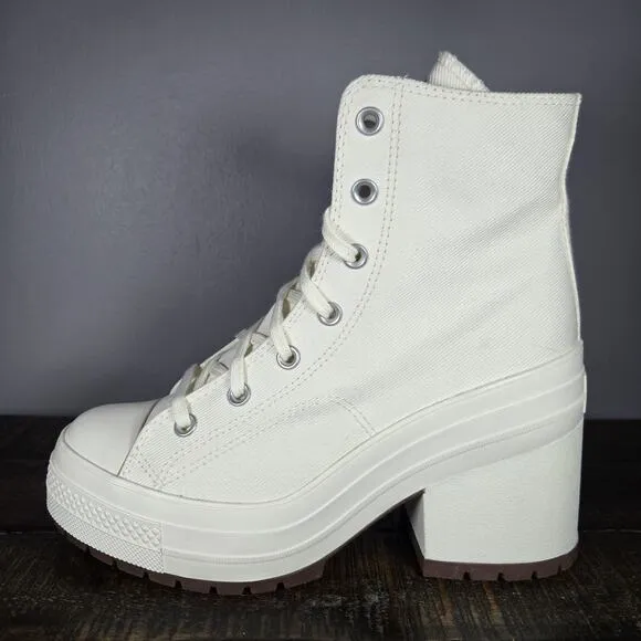 Converse Chuck 70 De Luxe Womens Size 9 Heeled Shoes Boots White A05348C