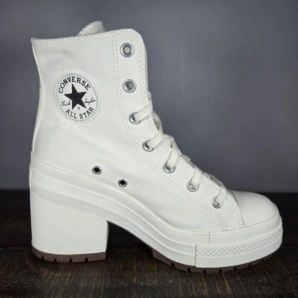 Converse Chuck 70 De Luxe Womens Size 9 Heeled Shoes Boots White A05348C