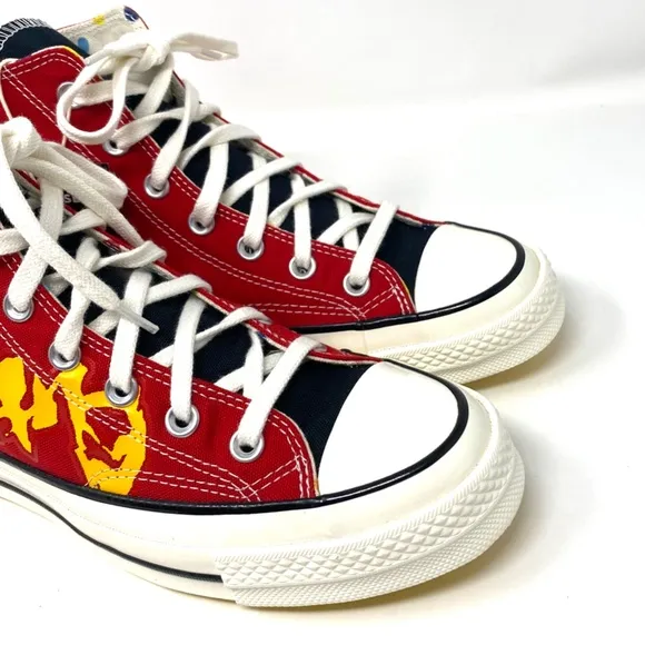 Converse Chuck 70 Golf Red Orange Canvas Shoes Skate Women Custom A04325C-WBRBW