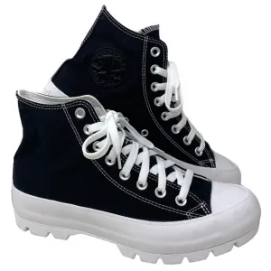 Converse Chuck Lugged Shoes SB Platform Women Black Canvas Custom 571211C-WBLBL