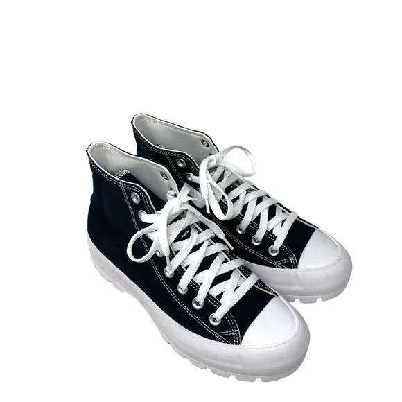 Converse Chuck Lugged Shoes SB Platform Women Black Canvas Custom 571211C-WBLBL