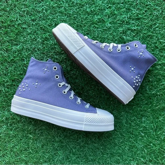 🎁Converse Chuck Taylor All Star Ctas Lift Hi Lavender Ash