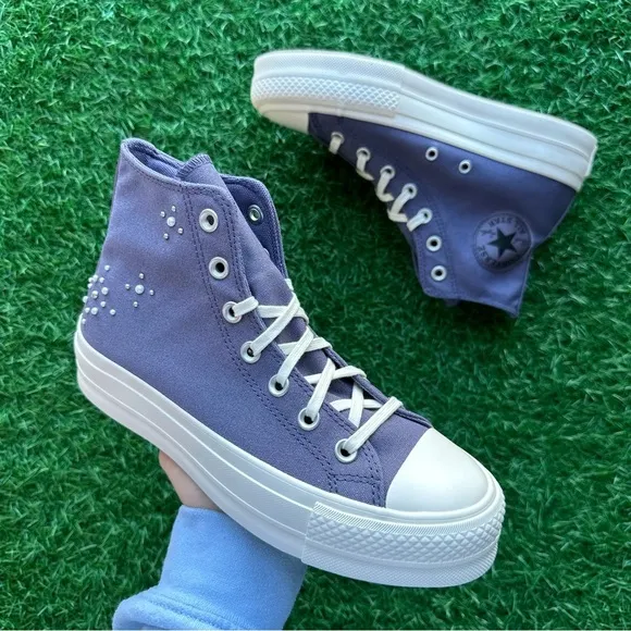 🎁Converse Chuck Taylor All Star Ctas Lift Hi Lavender Ash