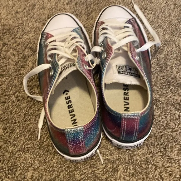 Converse Chuck Taylor Glitter Drip Low Top Sneakers Size 5.5