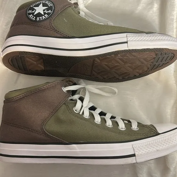 Converse Chuck Taylor High Street Mid Top Canvas Khakimen’s men’s  8 Olive Green