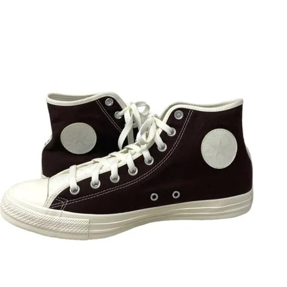 Converse Chuck Taylor High Top Shoes Men Canvas White Brown Custom 152620C-WBRW