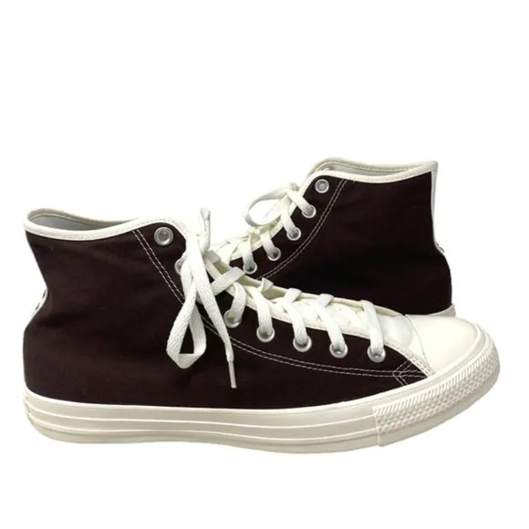 Converse Chuck Taylor High Top Shoes Men Canvas White Brown Custom 152620C-WBRW
