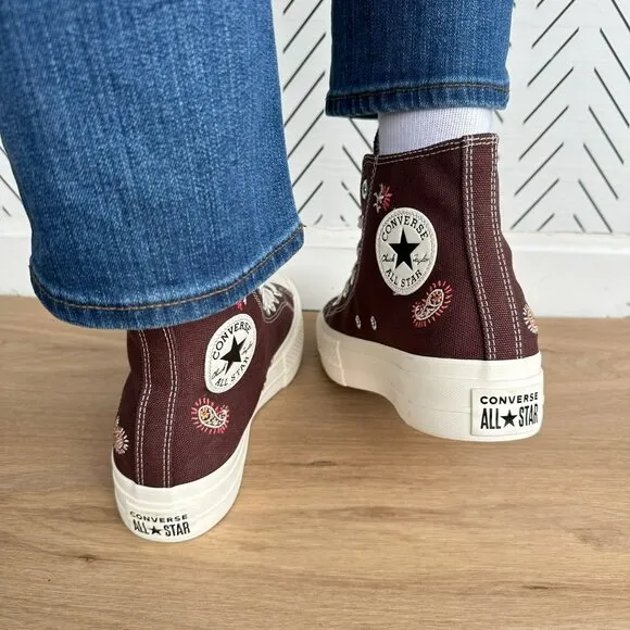 ⭐Converse Chuck Taylor Lift Platform Crafted Evolution 8 Women's Shoes A08174C