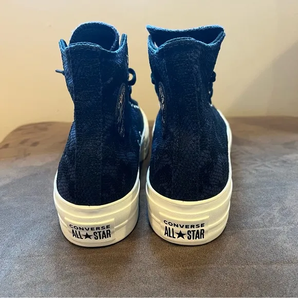 Converse CTAS Hi Platform Womens Shoes Embroidered Floral  Size 9.5