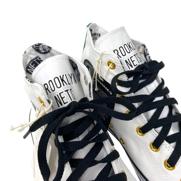 Converse Ctas High Top Canvas White Women's Size Sneakers Custom 172289C-WTBLGR