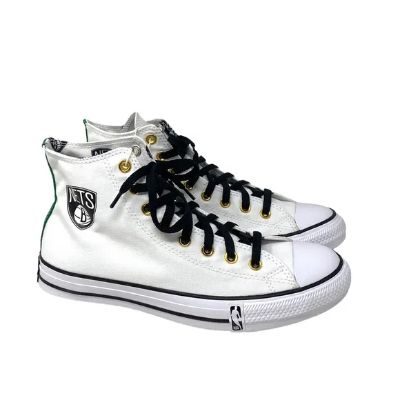 Converse Ctas High Top Canvas White Women's Size Sneakers Custom 172289C-WTBLGR