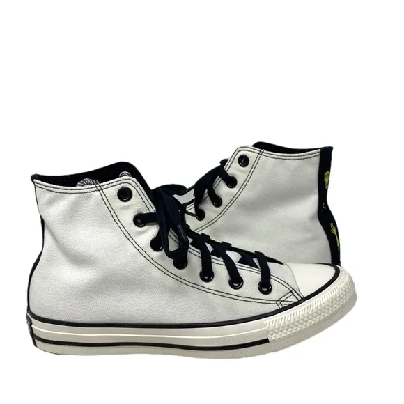Converse Ctas High Top Sneakers Women Canvas White Black Custom A05960C-WWBLWBLG