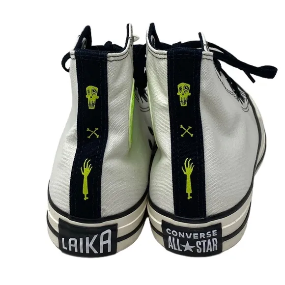 Converse Ctas High Top Sneakers Women Canvas White Black Custom A05960C-WWBLWBLG