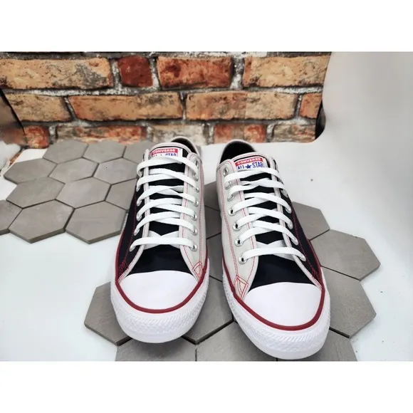 Converse CTAS Low Black Grey Shoes Sneakers Men Sz 10 Silver Stars  Custom