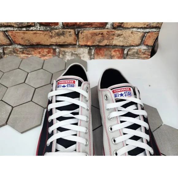 Converse CTAS Low Black Grey Shoes Sneakers Men Sz 10 Silver Stars  Custom