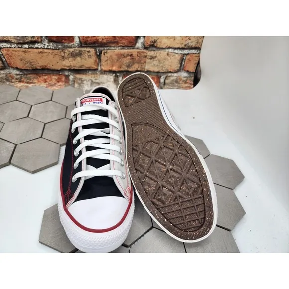 Converse CTAS Low Black Grey Shoes Sneakers Men Sz 10 Silver Stars  Custom
