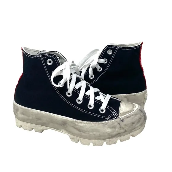 Converse Ctas Lugged Dirty Black Skate Women's Canvas Shoes Custom 571211C-WDBW