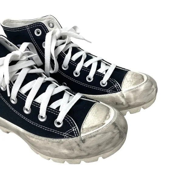 Converse Ctas Lugged Dirty Black Skate Women's Canvas Shoes Custom 571211C-WDBW