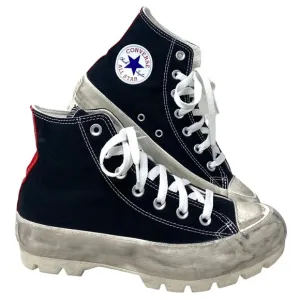 Converse Ctas Lugged Dirty Black Skate Women's Canvas Shoes Custom 571211C-WDBW