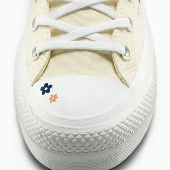 Converse Lift Platform Petite Petals High top shoes light dune 7