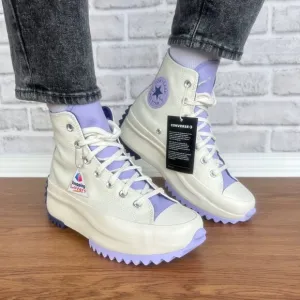 ⭐Converse Run Star Hike Platform Color Pop 9.5 Women Shoes Beige Purple A16188C