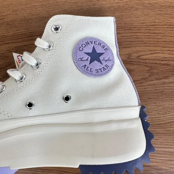 ⭐Converse Run Star Hike Platform Color Pop 9.5 Women Shoes Beige Purple A16188C