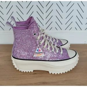 ⭐Converse Run Star Hike Platform Glitter Sz 4.5 Men's Shoes Purple A10096C New