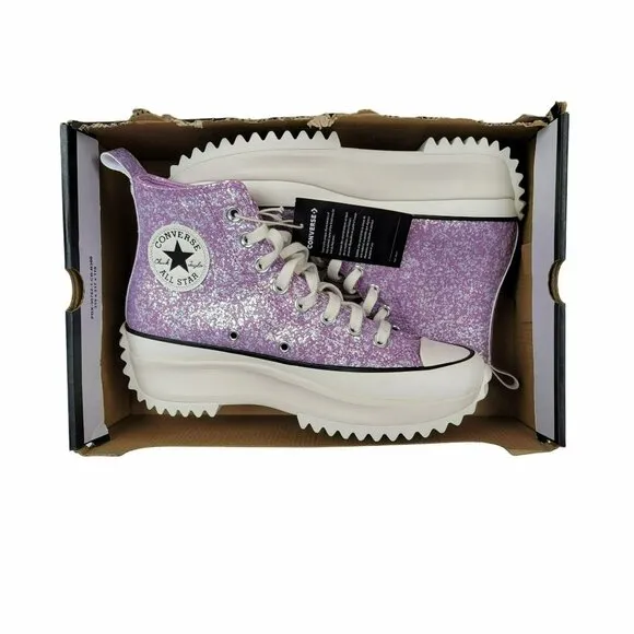 ⭐Converse Run Star Hike Platform Glitter Sz 4.5 Men's Shoes Purple A10096C New