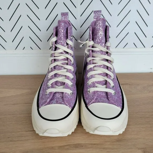 ⭐Converse Run Star Hike Platform Glitter Sz 4.5 Men's Shoes Purple A10096C New