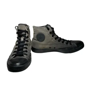 Converse- Unique Custom Sun Bleached Black All Star Hightop Sneakers- Men’s 10