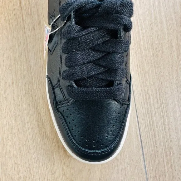 ⭐CONVERSE WEAPON MONO OX Men Shoes Size 5.5 Vintage Black LEATHER Beige A12485C⭐