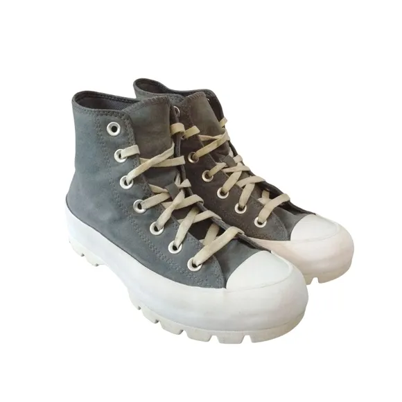 Converse Women's Blue/Gray Platform High-Top Sneakers Lug Sole All Stars Sz 7.5