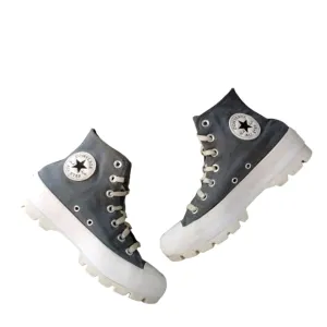 Converse Women's Blue/Gray Platform High-Top Sneakers Lug Sole All Stars Sz 7.5