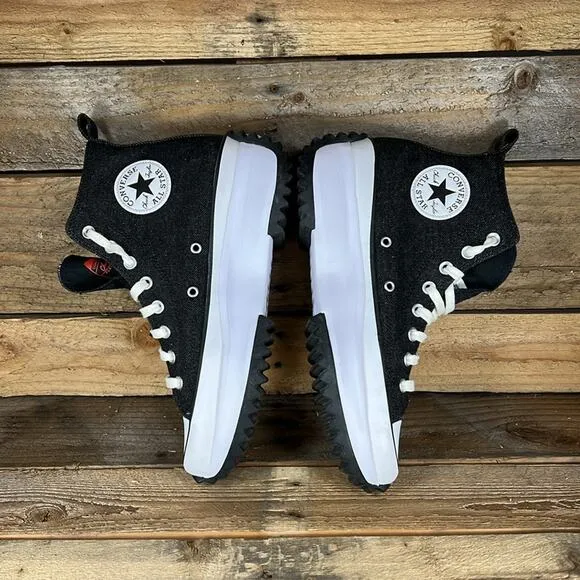 Converse You Custom Chuck Taylor All Star Run Star Hike Hi Platform - Black - 10