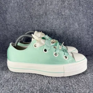 Converse Lift Platform Womens 9 Shoes Green Mint Satin Chuck Taylor All Star