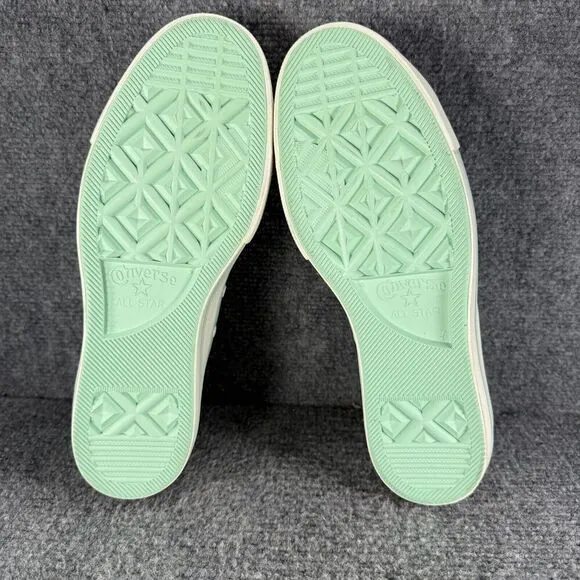 Converse Lift Platform Womens 9 Shoes Green Mint Satin Chuck Taylor All Star