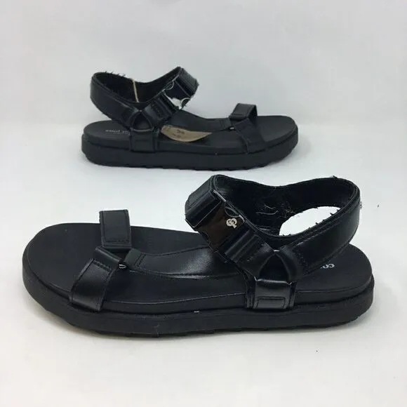 Cool Planet By Steve Madden Women's Sandals Black Size 9 Astridd Platform NIB