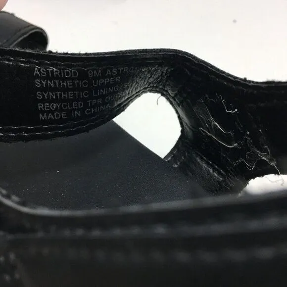 Cool Planet By Steve Madden Women's Sandals Black Size 9 Astridd Platform NIB