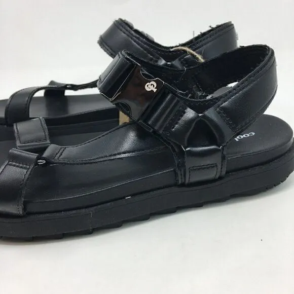 Cool Planet By Steve Madden Women's Sandals Black Size 9 Astridd Platform NIB