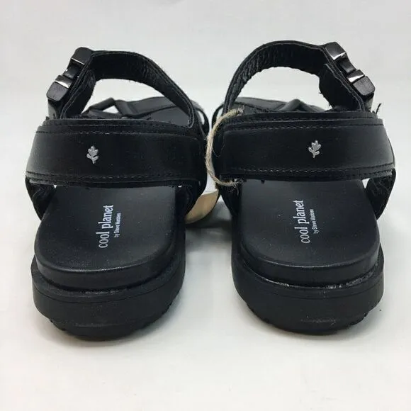 Cool Planet By Steve Madden Women's Sandals Black Size 9 Astridd Platform NIB